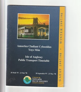 Libros de horarios de autobuses de Anglesey 97-98 - Imagen 1 de 1