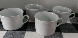 Tienshan Porzellan weiß Teetassen 3-3/4" breit (4er Set) - Bild 1 von 8
