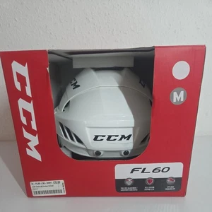CCM FL60 Ice Hockey Helmet With Hejduk Half Visor Size M - Picture 1 of 5