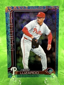 Jesús Luzardo - Aqua Holo Foil - 2025 Topps #664 Philadelphia Phillies Baseball - Picture 1 of 11