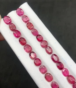 Lotto pietre naturali splendida tormalina rubellite taglio 25,20 carati - Foto 1 di 6