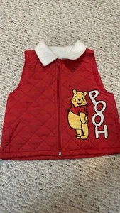 Winnie the Pooh Kids Sweater Vest Size 4, 90's Vintage - Picture 1 of 6