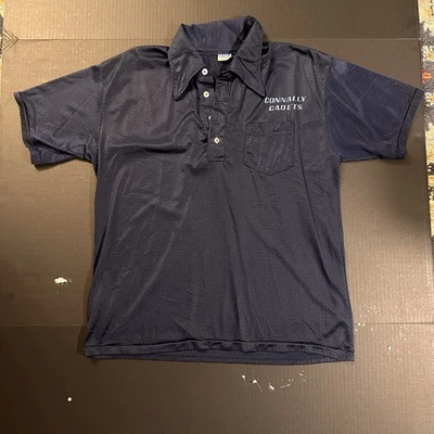 Camiseta de Colección Malla Botón Corto Campeón Talla Grande Años 70 Hecha en EE. UU. Fútbol Foto 1 de 4