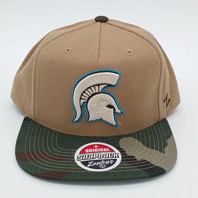 Michigan State Spartans Hat Snapback Cap Zephyr NCAA MSU Camo Wool Blend NEW - Image 1 of 4