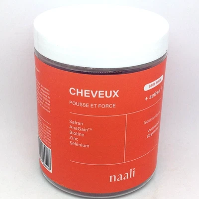 NAALI POUSSE ET FORCE DES CHEVEUX + Safran GOUT FRAMBOISE 60 GOMMES 10/2026