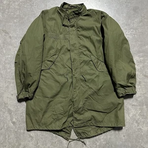 Parka de colección del ejército de Estados Unidos M-65 cola de pez para hombre verde medio clima frío extremo años 70 - Imagen 1 de 7