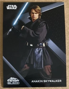 2022 Topps Star Wars Chrome Black Anakin Skywalker # 83 Base Card - Bild 1 von 2