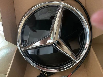 Luz LED Iluminada Parrilla Delantera Espejo Estrella Emblema para Mercedes Benz C W205 Foto 1 de 4