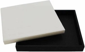 Bandeja de joyería de plástico negro con anillo de 36 quilates Inserto de espuma Compañero - Media bandeja... - Imagen 1 de 5