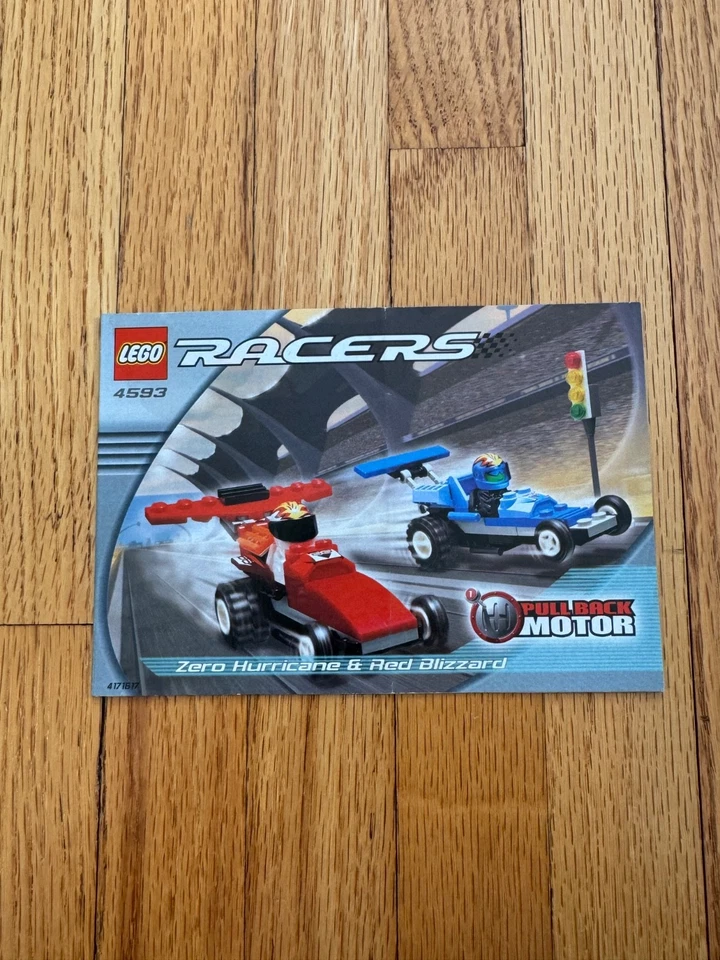 Lego Racers Zero Hurricane and Red Blizzard (4593) Instruction Booklet Only - Image 1 of 1