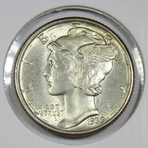 1939 Mercury Dime - Gem BU - 90% Silver - Picture 1 of 2