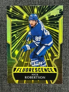 Nick Robertson 2020-21 Upper Deck Series 2 Hockey Gold Fluorescence #F-1 /150 - Picture 1 of 4