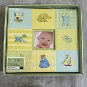 K & Co Baby Scrapbook By Brenda Walton 12x12 Small Wonders Boy Patchwork New - Picture 1 of 16
