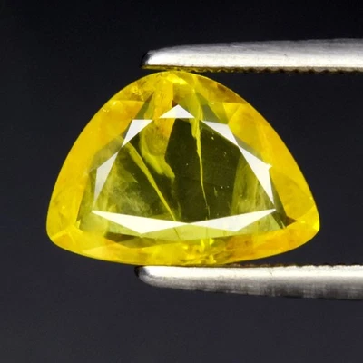 💎 1,12 quilates 9x6,5 mm billón de zafiros amarillos - Piedra preciosa de Tailandia Foto 1 de 4