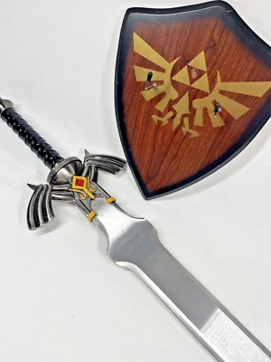 37.5" LEGEND OF ZELDA MASTER SWORD TWILIGHT PRINCESS REPLICA w/ PLAQUE MOUNT - Image 1 of 4