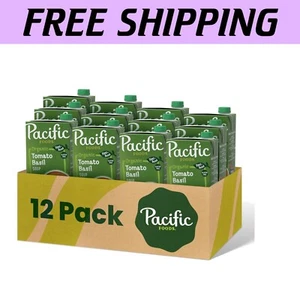 USDA Organic Tomato Basil Soup Bundle - 12 x 32 oz Cartons, Gluten-Free - Picture 1 of 9