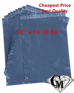 50 x 10" x 14" GRAU BILLIG STARK VERSANDTASCHEN ANGEBOT 4U - Bild 1 von 1