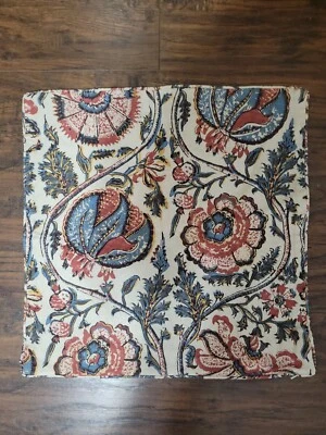 Pottery Barn Halie Floral Print Pillow Cover Red 20 X 20 - Image 1 of 2