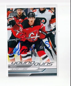 GRAEME CLARKE autographed '24/25 NJ NEW JERSEY DEVILS "Young Guns" rookie card - Picture 1 of 1