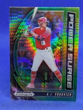 A.J. Vukovich 2020 Prizm Draft Green and Yellow Hyper Prizm #PDP168 Diamondbacks