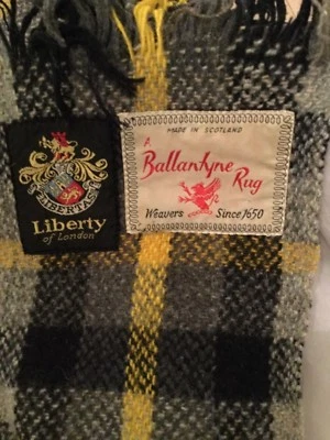 "Alfombras Ballantyne de colección para Liberty of London tiro de lana a cuadros - 62"" x 55""" Foto 1 de 3