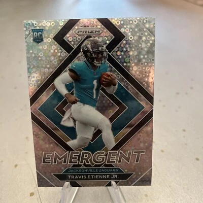 2021 Panini Prizm Emergent No Huddle Prizm #E-14 Travis Etienne Jr. Jaguars RC - Image 1 of 3