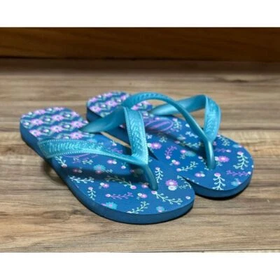 Chanclas florales azules y rosas Havaianas para niñas talla 3/4 años Foto 1 de 4