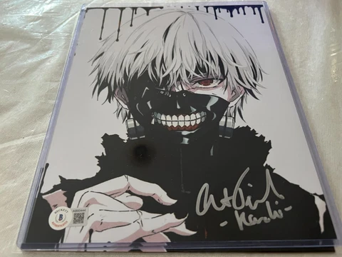 Austin Tindle Auto - TOKYO GHOUL "Ken Kaneki" Signed 8x10 BAS COA Manga  ANIME A Cover