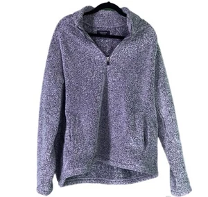 Nordstrom Men’s Sherpa Half-Zip Jacket - Size L - Gray - Picture 1 of 5