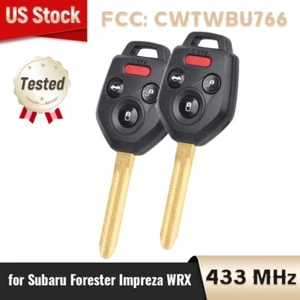 2 Remote Key Fob for Subaru Forester 2014 2015 2016 2017 2018 CWTWBU766 + G Chip - Picture 1 of 6