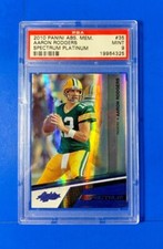 2010 Panini Absolute Memorabilia Spectrum Platinum AARON RODGERS #35 PSA 9  4/5