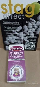BENYLIN CHILDREN'S DRY COUGH & SORE THROAT SYRUP FOR 1+ YEAR 125ML - Picture 1 of 3
