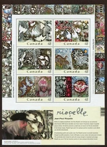 CANADA 2003, ART: PAINTINGS BY ARTIST J.P. RIOPELLE, Scott 2002 SHEET, MNH - Picture 1 of 1