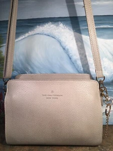 Bandolera de cuero THE YAN PREMIUM NUEVA YORK gris con buen hardware - Imagen 1 de 9