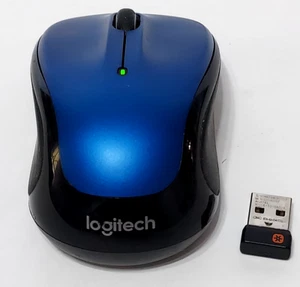 Logitech Compact Wireless Wheel Mouse M325 W/Dongle Blue & Black 3 Button - Afbeelding 1 van 15