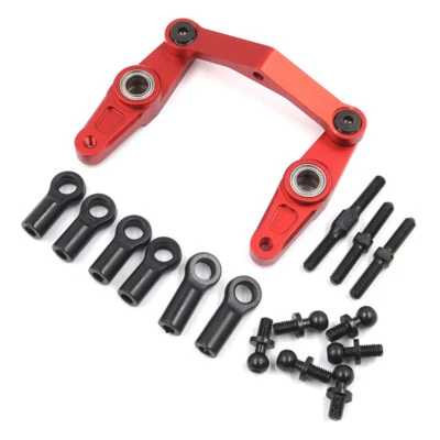 NEW Yeah Racing TATT-042RD Aluminum Steering Set Red : Tamiya TT-01/ TT-01E - Image 1 of 2