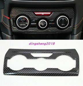 Carbon fiber style Center Console CD Panel Trim For Subaru Crosstrek XV 18-2021