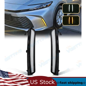 DRL For 2025 Toyota Camry LE XLE LED Daytime Running Lamp Turn Siganl Fog Light - Picture 1 of 8