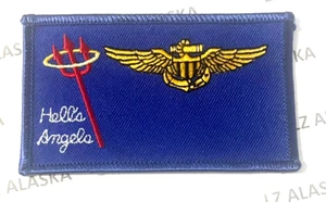 U.S. MARINE AVIATOR VMFA-321 HELL'S ANGELS NAMETAG PATCH (MC1) *DISATTIVATO* - Foto 1 di 3