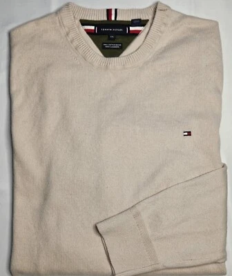 Mens Tommy Hilfiger Long Sleeve Vee Neck Cotton Cashmere Sweater Size  XXL 2XL - Image 1 of 2