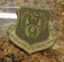 USAF PATCH,9TH AIR SPACE EXPDITION TF AFGHANISTAN,MULTI CAM, SCORPION, W/VELCR