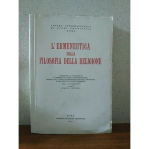 Enrico Castelli, DIE HERMENEUTIK DER PHILOSOPHIE DER RELIGION. Rom, 1977 - Bild 1 von 2