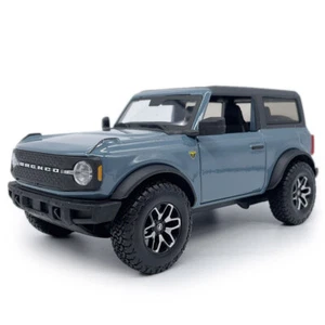 1:24 Scale Ford Bronco Badlands Model Car Diecast Toy Cars 2 Doors Open Blue - Picture 1 of 13