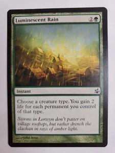 MTG Magic The Gathering Card Luminescent RainInstant Green Morningtide 2008 - Picture 1 of 2