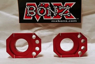 SUZUKI RM125 2000-2008 REAR WHEEL AXLE BLOCKS RM125 CHAIN ADJUSTER BLOCKS RM250 - Image 1 of 4
