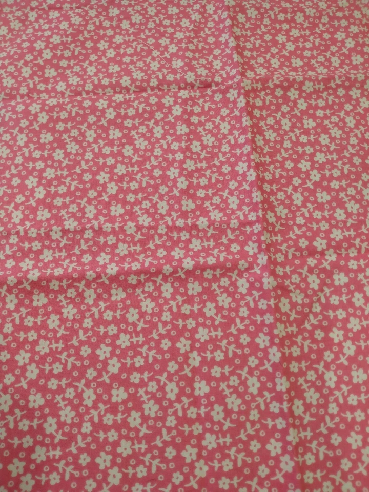 Ponk White Floral Fabric Michael Miller wallpaper flowers spring summer sewing - Image 1 of 1