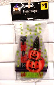 40 (2 Packungen à 20) Halloween Süßes oder Saures Beutel Kürbis Design 5 x 9 Zoll - Bild 1 von 2