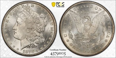 1878-CC $1 PCGS MS64 CAC Morgan Silver Dollar 43791105 - Image 1 of 2
