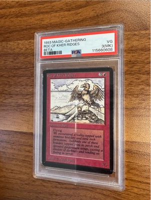 1993 magic the gathering beta roc of kher ridges psa 3 (MK) - Image 1 of 2