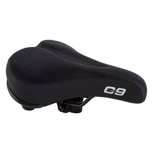 NEW Cloud 9 Comfort Mens Lycra Gel MTB Hybrid Mtn Saddle Bike Bicycle Seat Black - Picture 1 of 2